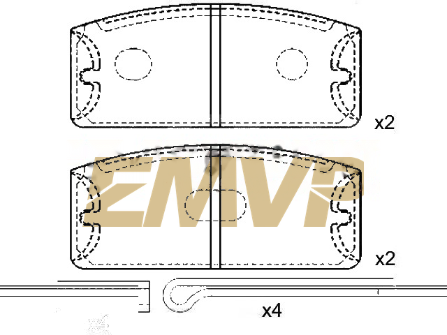 TY1309 Brake Pad Set