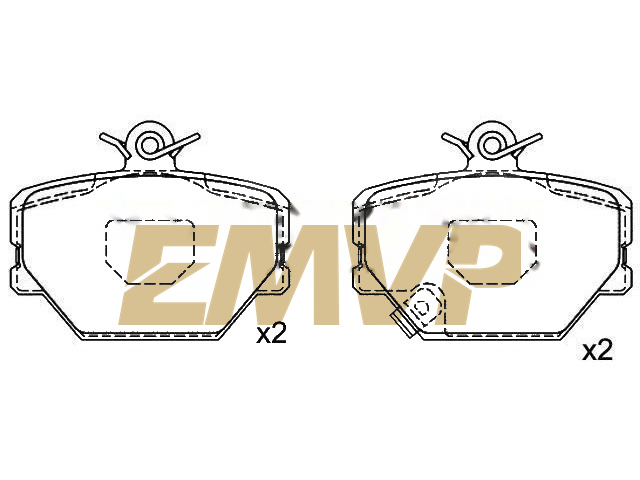 TY0743 Brake Pad Set