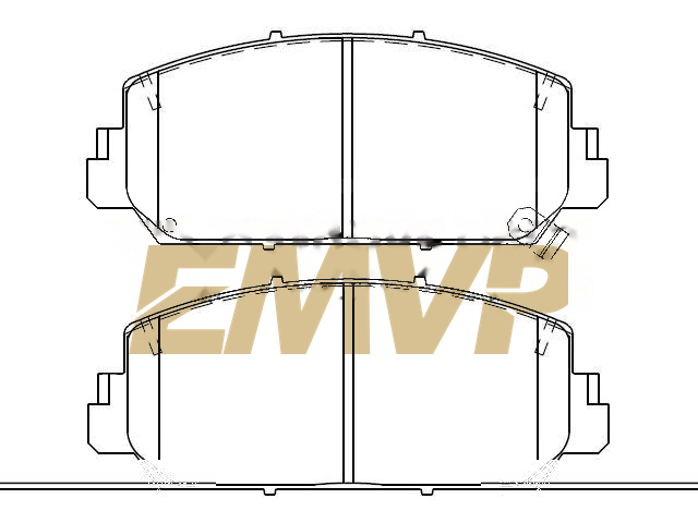 TY4000 Brake Pad Set