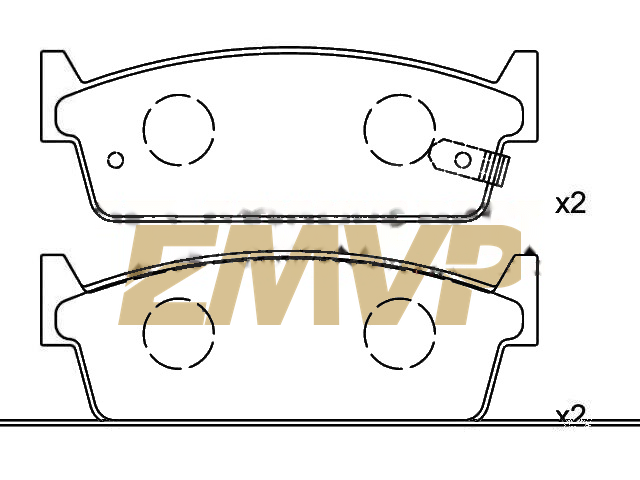TY0663 Brake Pad Set
