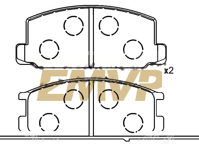 TY5189 Brake Pad Set