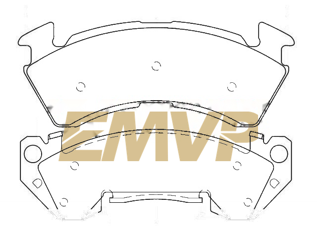TY6837 Brake Pad Set