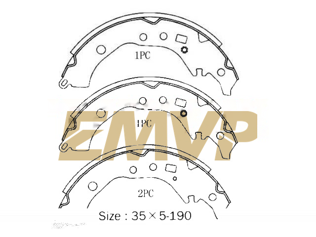 TY9515 Brake Shoe Set