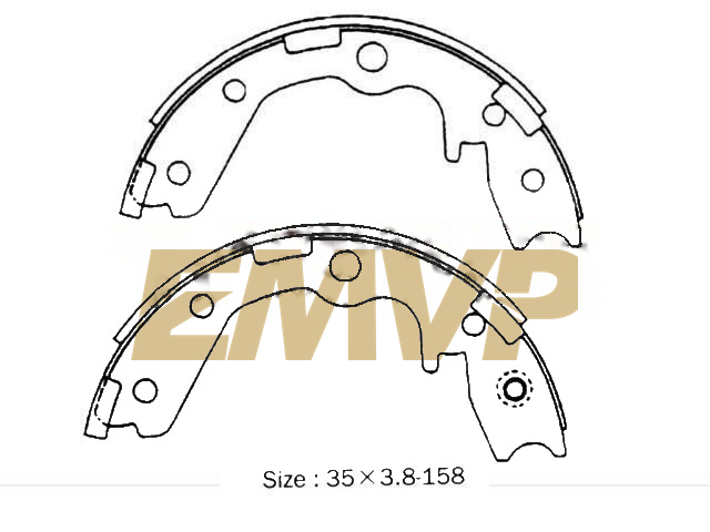 TY3521 Brake Shoe Set