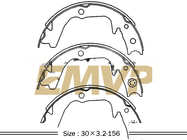 TY3169 Brake Shoe Set
