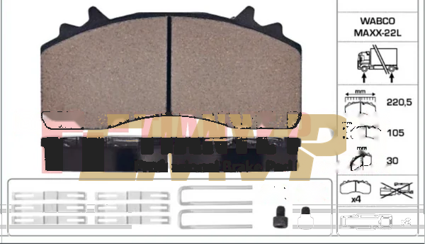 TY1950 Brake Pad for CV & Heavy Duty WVA 29315