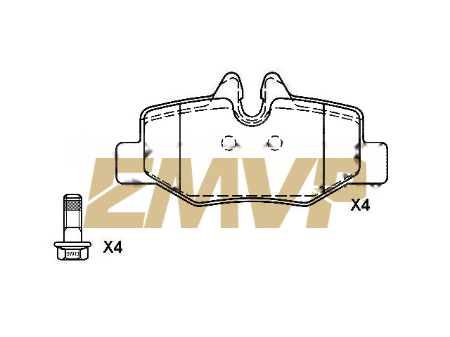 TY6863 Brake Pad Set