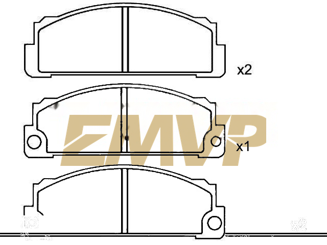 TY4969 Brake Pad Set