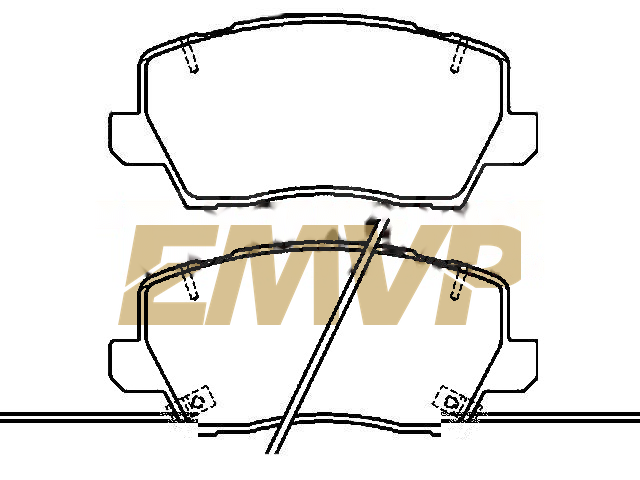 TY6716 Brake Pad Set