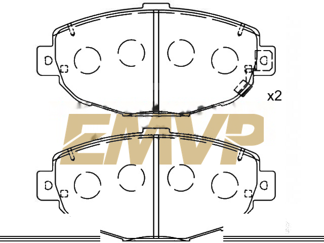 TY5893 Brake Pad Set