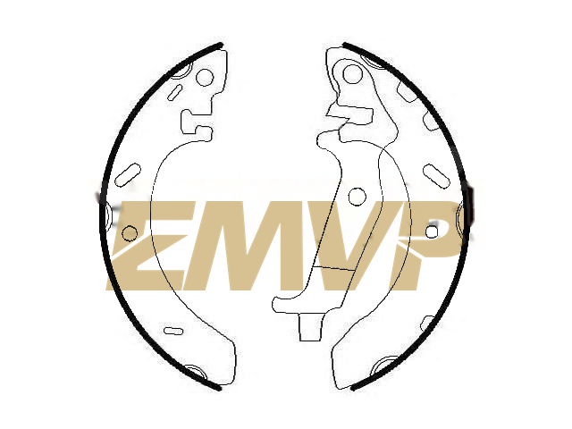 TY1125 Brake Shoe Set