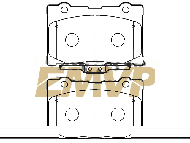 TY0488 Brake Pad Set