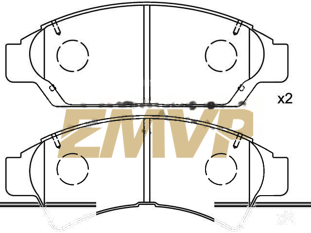 TY6976 Brake Pad Set