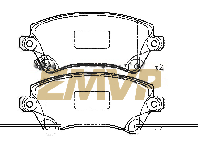TY7451 Brake Pad Set