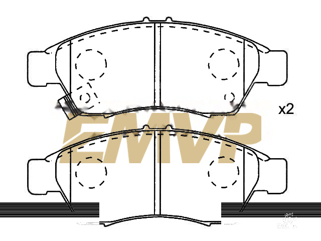 TY1017 Brake Pad Set