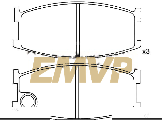 TY6600 Brake Pad Set