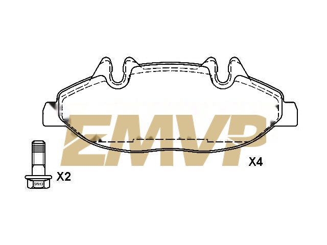 TY6085 Brake Pad Set