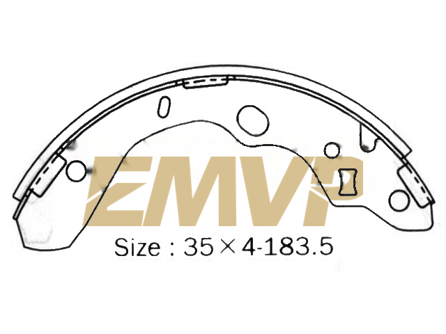 TY6443 Brake Shoe Set