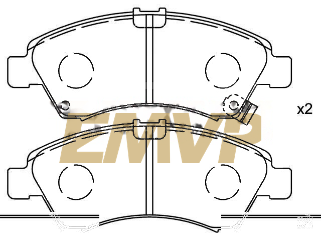 TY1208 Brake Pad Set