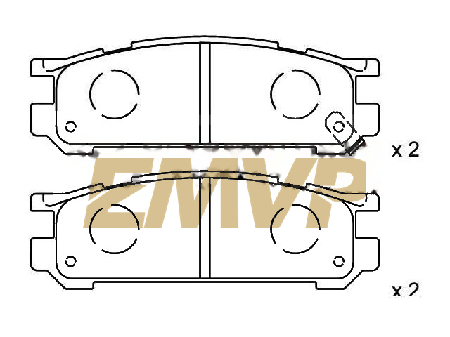 TY9925 Brake Pad Set