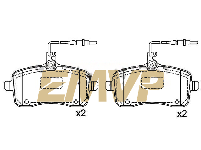 TY4408 Brake Pad Set