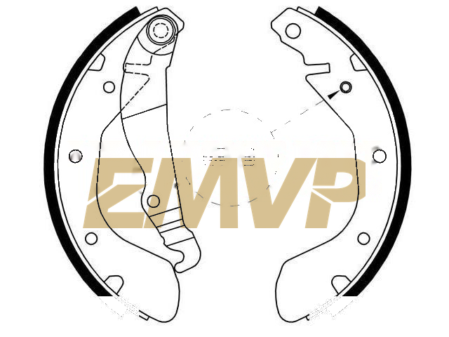 TY6165 Brake Shoe Set