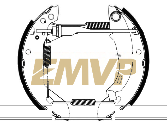 TY7227 Brake Shoe Set