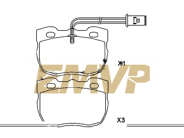 TY4692 Brake Pad Set