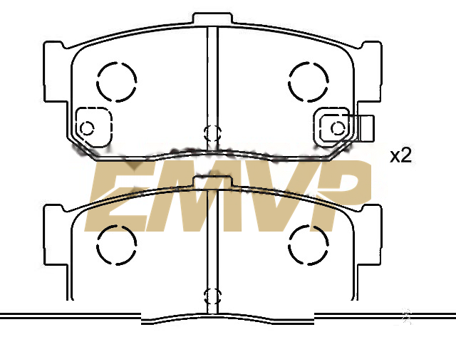 TY6360 Brake Pad Set