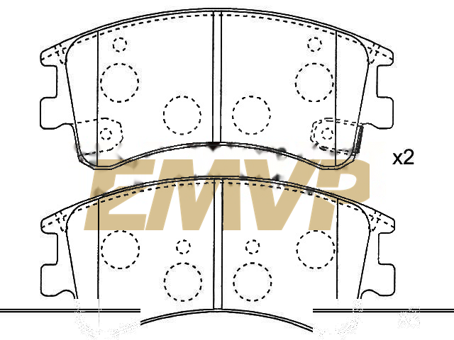 TY6465 Brake Pad Set