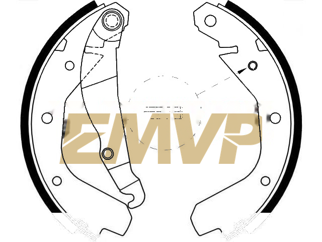TY5702 Brake Shoe Set