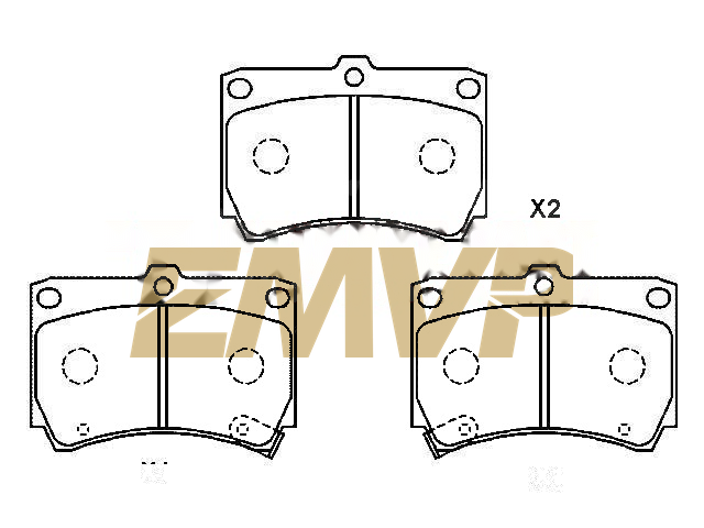 TY5860 Brake Pad Set