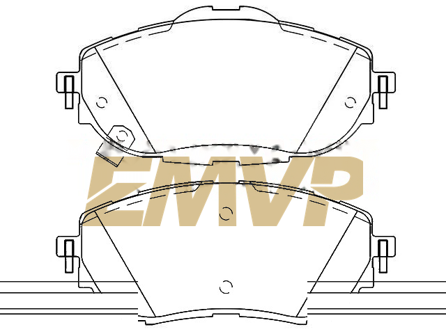 TY9253 Brake Pad Set