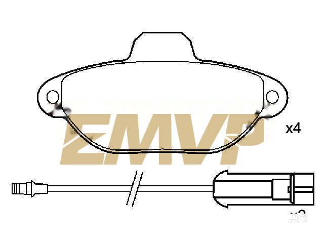 TY8151 Brake Pad Set