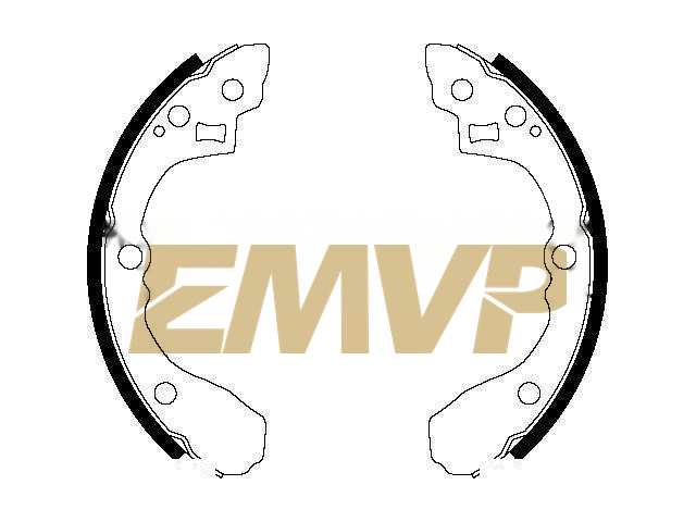 TY3480 Brake Shoe Set