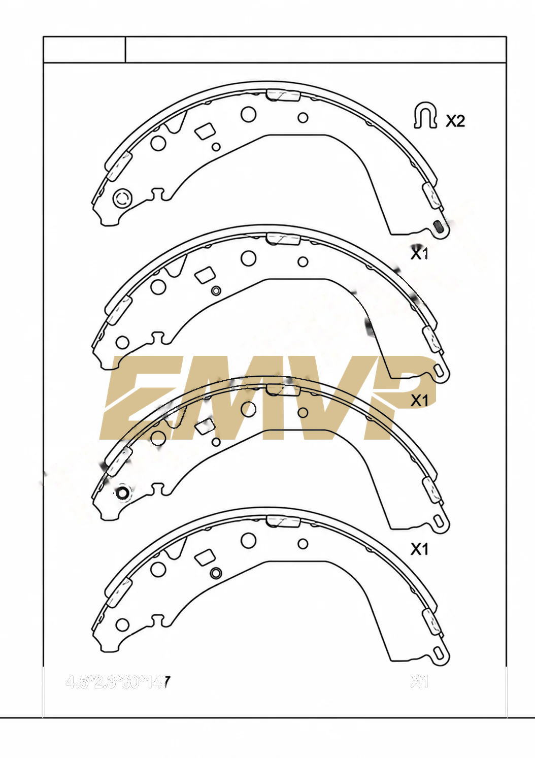 TY0005 Brake Pad for CV & Heavy Duty WVA 29747
