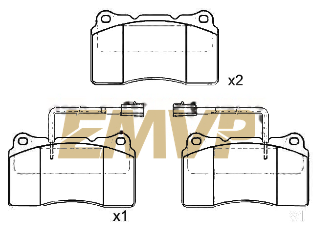 TY6578 Brake Pad Set