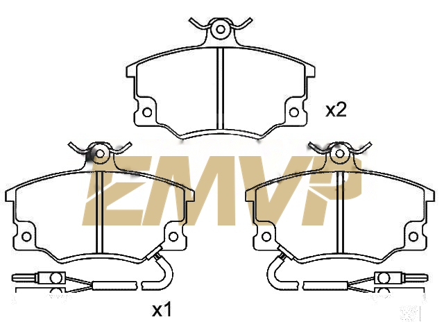 TY7394 Brake Pad Set