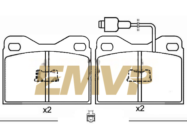 TY8028 Brake Pad Set