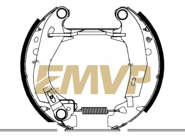 TY3485 Brake Shoe Set