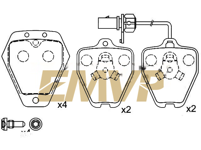 TY8012 Brake Pad Set