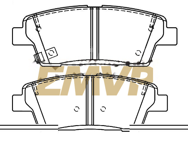 TY4684 Brake Pad Set