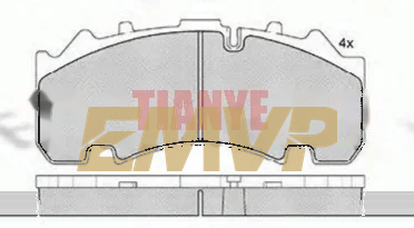 TY4890 Brake Pad for CV & Heavy Duty WVA 29307