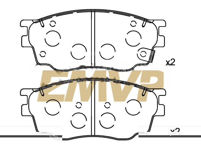 TY5505 Brake Pad Set