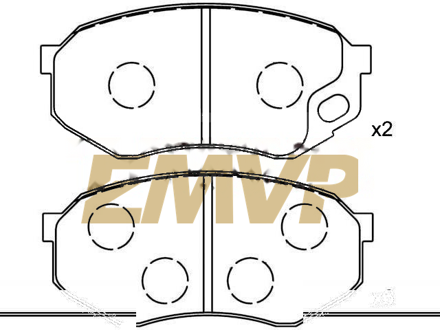 TY8237 Brake Pad Set