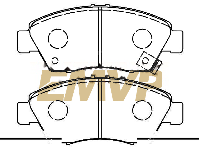 TY6704 Brake Pad Set