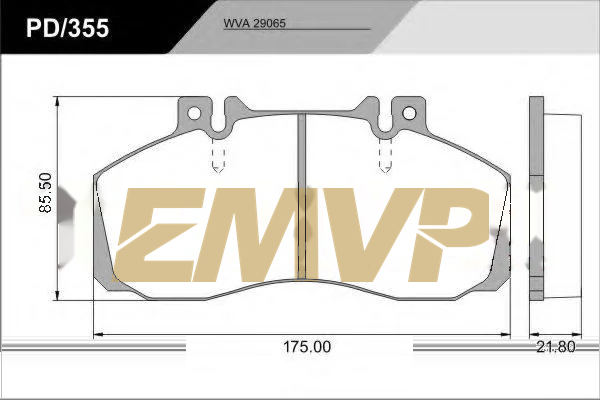 TY8693 Brake Pad for CV & Heavy Duty WVA 29065
