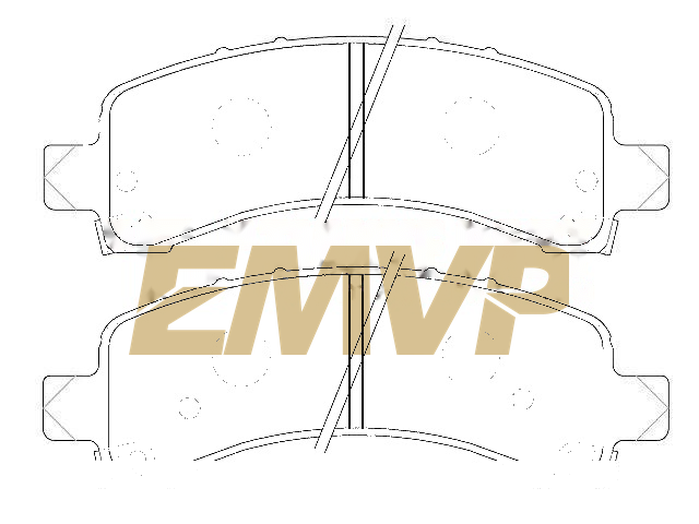 TY6744 Brake Pad Set