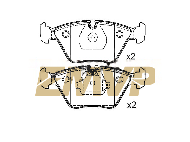 TY2975 Brake Pad Set