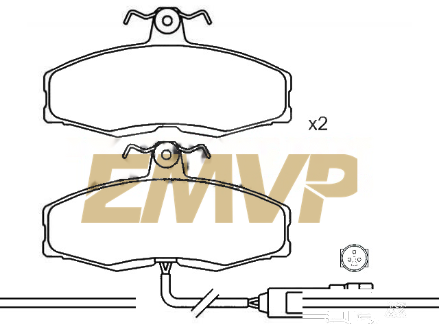 TY7072 Brake Pad Set